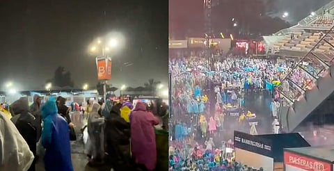 ¿Se canceló? Fuerte lluvia sorprende a fans de Shakira previo a su concierto en CDMX [VIDEO]