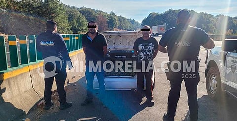 GC detiene a 2 presuntos ladrones de aguacates en la región de Pátzcuaro