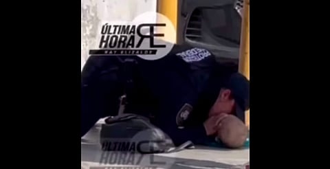 Mujer policía salva a bebé con RCP afuera de clínica en Monterrey [Video]