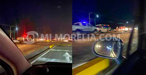 Choque entre 2 vehículos deja 1 herido en la Morelia-Salamanca 