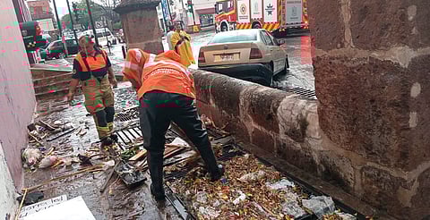 PC despliega operativo por lluvias en Morelia: limpian alcantarillas y apoyan a ciudadanos