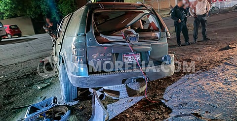 Mujer muere en hospital tras choque entre camionetas en la Salida a Salamanca