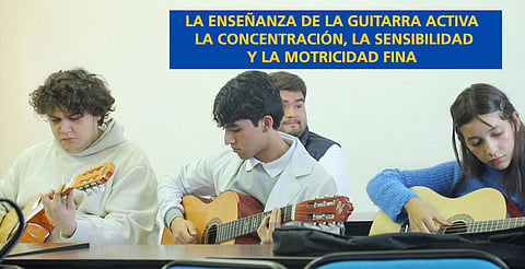 La guitarra desarrolla sensibilidad artística y motricidad fina