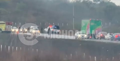 Accidente en la Morelia–Quiroga provoca afectaciones viales a la altura del Cecytem