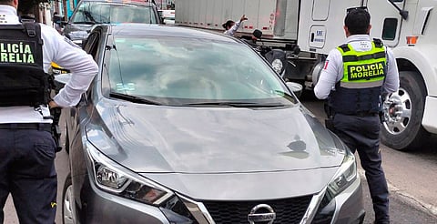 Policía Morelia recupera automóvil robado en la colonia Santiaguito