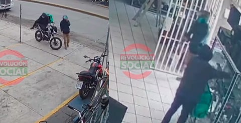 Motociclistas asaltan casa de empeño en la avenida Torreón Nuevo [VIDEO]