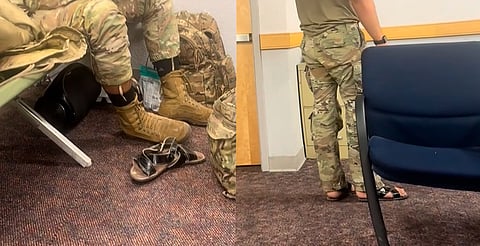 ¡Con huaraches y honor! Soldado en EE.UU. presume sus raíces mexicanas [VIDEO]