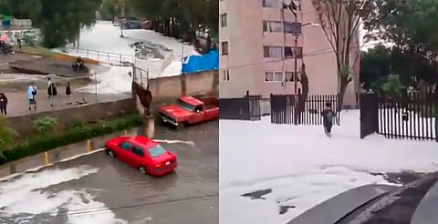 Se desborda presa en Naucalpan y calles se llenan de espuma [Video]