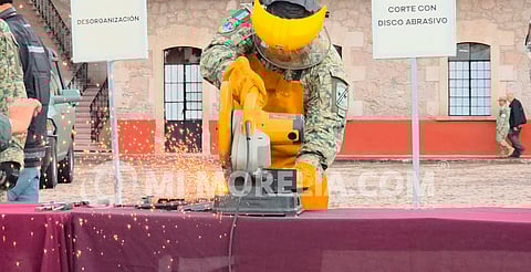 Destruyen más de 400 armas y miles de cartuchos en la XXI Zona Militar, en Morelia