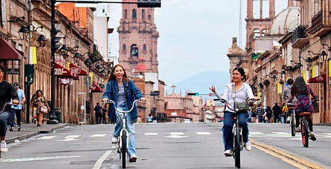 Únete a la rodada ciclista en el centro de Morelia y redescubre la ciudad