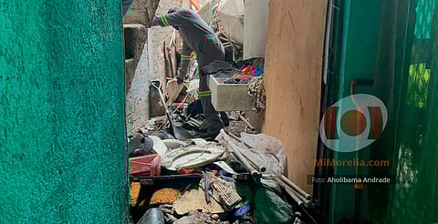 Estiman sacar más de 100 toneladas de basura de casa de acumuladores en Morelia