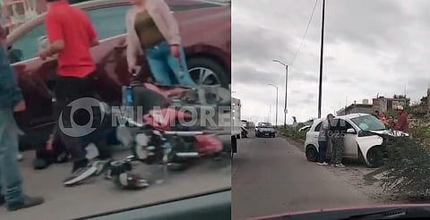 Dos accidentes en Morelia dejan tres lesionados y daños materiales