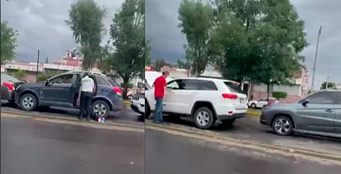 Reportan carambola sobre la avenida Acueducto de Morelia [VIDEO]