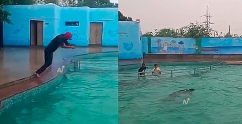 Muere joven al intentar clavado en una alberca [VIDEO]