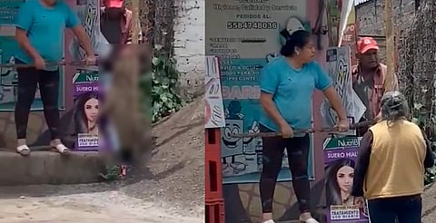 Graban a pareja ahorcando a pitbull; vecinos exigen justicia [VIDEO]