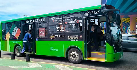 Autobús eléctrico continúa pruebas en periférico de Morelia; 31 de julio, último día