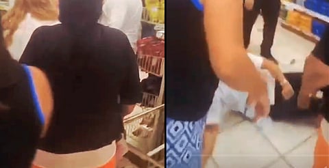 Entre un hombre y dos mujeres propinan golpiza a empleado de farmacia en Uruapan [Video]