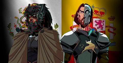 La historia reimagina a Batman como un guerrero mexica que enfrenta a conquistadores