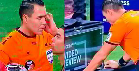 ¿Revisó el VAR sin imagen? Árbitro mexicano protagoniza escena insólita