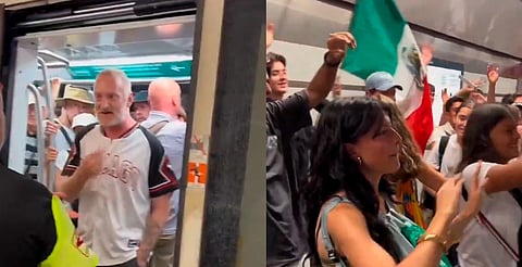 Italiano agrede a turistas mexicanos en el metro y ellos le ponen música [VIDEO]