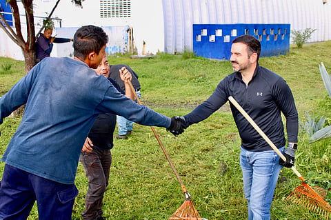 Encabeza Yankel Benítez jornada integral en colinia Villa Magna de Morelia
