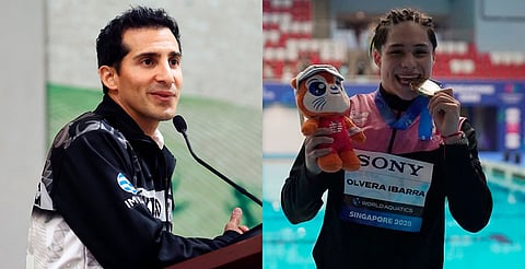 Rommel Pacheco celebra histórico oro de Osmar Olvera en el Mundial de Clavados