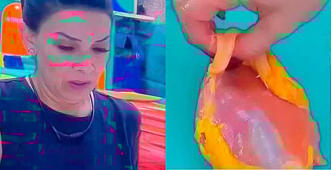 ¿El pollo crudo se lava? Dalilah Polanco abre debate en La Casa de los Famosos