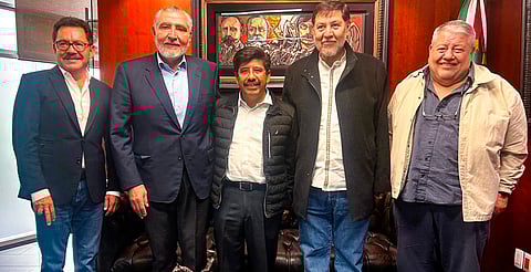 Hugo Aguilar se reúne con líderes del Senado; alistan su llegada a la SCJN