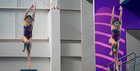 Mía y Lía Cueva ganan el primer oro para México en clavados en Asunción 2025