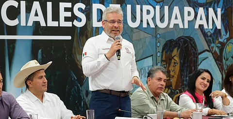 Bedolla y sector productivo de Uruapan revisan avances de obra y seguridad