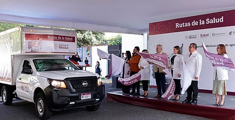 Con Rutas de la Salud de Sheinbaum se mejora salud de michoacanos: Bedolla