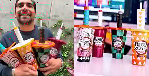 ¡Con tapa de katana! Así son los vasos de Demon Slayer en cines de México