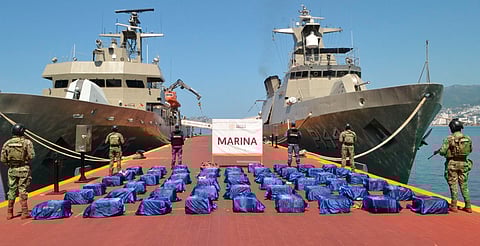En decomiso histórico, Semar asegura 1.6 toneladas de cocaína en las costas de Guerrero