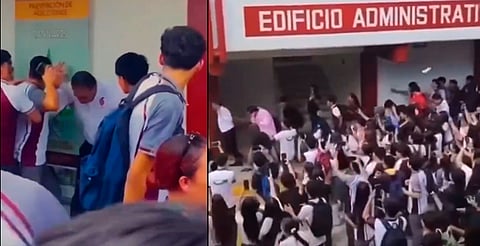 Agreden a director del CETis 78 en protesta por denuncias de presunto acoso