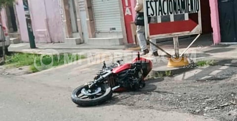 Motociclista sufre accidente de tránsito al sur de Morelia