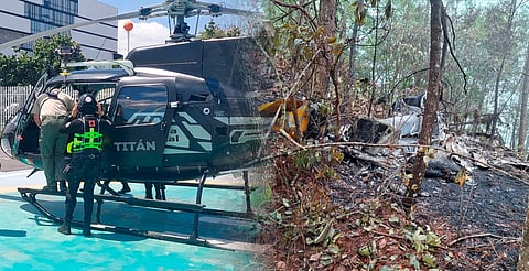 Localizan helicóptero de la CFE accidentado en Jalisco; reportan dos muertos