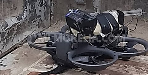 Reportan caída de dron explosivo en Coahuayana; no detonó