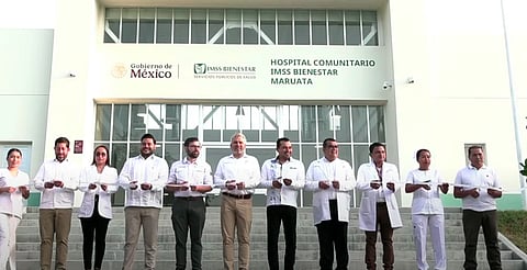 Inaugura Bedolla nuevo hospital IMSS-Bienestar de Maruata