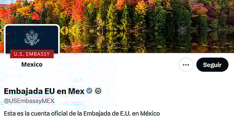 Redes sociales de Embajada de EU en México, limitadas tras cierre administrativo