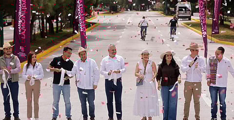 Gladyz Butanda amplía red ciclista en Uruapan