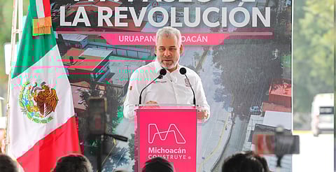Inaugura Bedolla segunda etapa de avenida Paseo de la Revolución en Uruapan