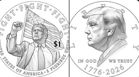 EE. UU. considera emitir monedas de 1 dólar con la imagen de Donald Trump