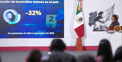 Cada día, 27 personas no mueren por homicidio doloso: Sheinbaum tras reducción de delito