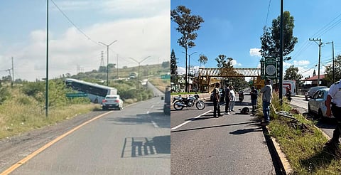 Dos accidentes dejan tres heridos y daños materiales en distintos puntos de Morelia