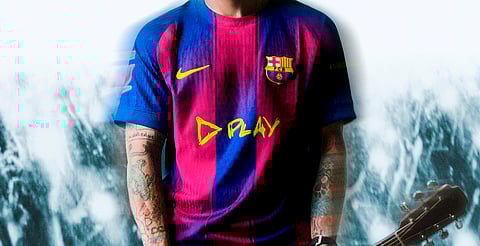 Spotify y Barça suman a Ed Sheeran como imagen en camiseta para El Clásico