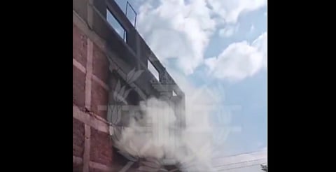VIDEO: Incendio consume fábrica de colchones en Edomex; reportan 3 heridos