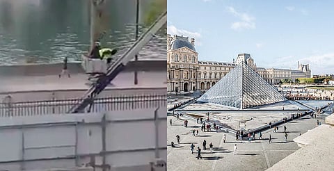 Difunden video de ladrones huyendo con joyas del Museo del Louvre; escaparon en solo 7 minutos