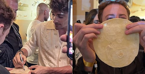 ¡El autógrafo más inesperado! Charles Leclerc firma una tortilla antes del GP de México