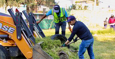 Encabeza Yankel Benítez jornada ciudadana de limpieza en Lomas del Valle