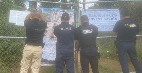 Cumplimenta FGE cateo en predio relacionado con delito ambiental en Tacámbaro